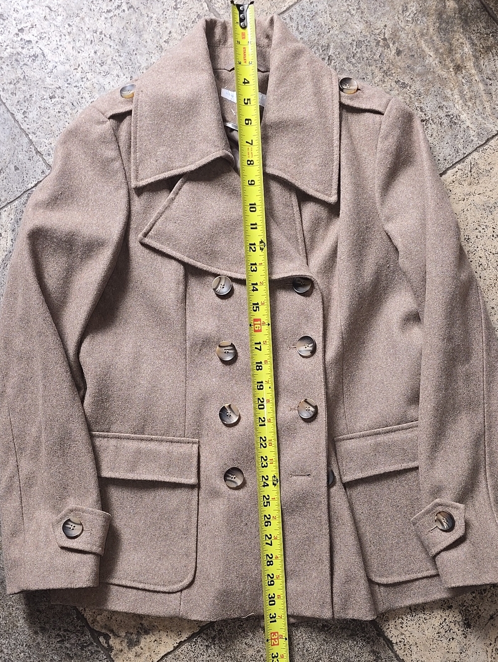 NWOT Wool Blend Peacoat - Picture 12 of 12